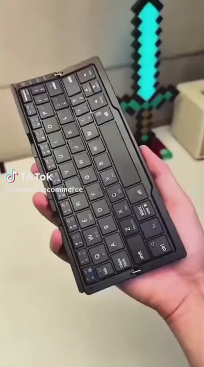 Foldable Bluetooth Keyboard  Multi-Device | كيبورد بلوتوث قابل للطي متعدد الأجهزة